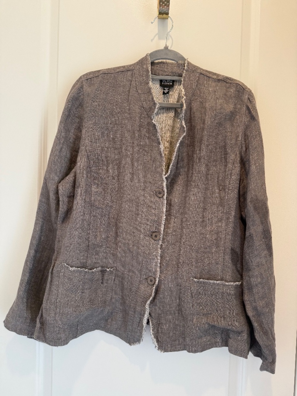 EILEEN FISHER - LINEN JACKET SIZE XL